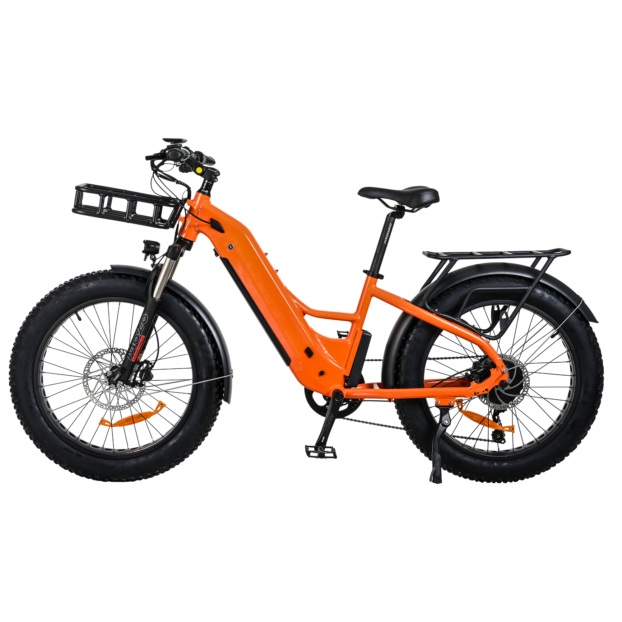 Hinterradnabenmotor-Design, 24-Zoll-Fettreifen-E-Modell, Step-Through-Design-Elektrofahrrad