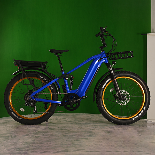 ELETCIRD -Fahrrad mit Doppelbatterie Hochleistungs Elektrik -Fettreifenbike 1500W Nabe Hub Motor