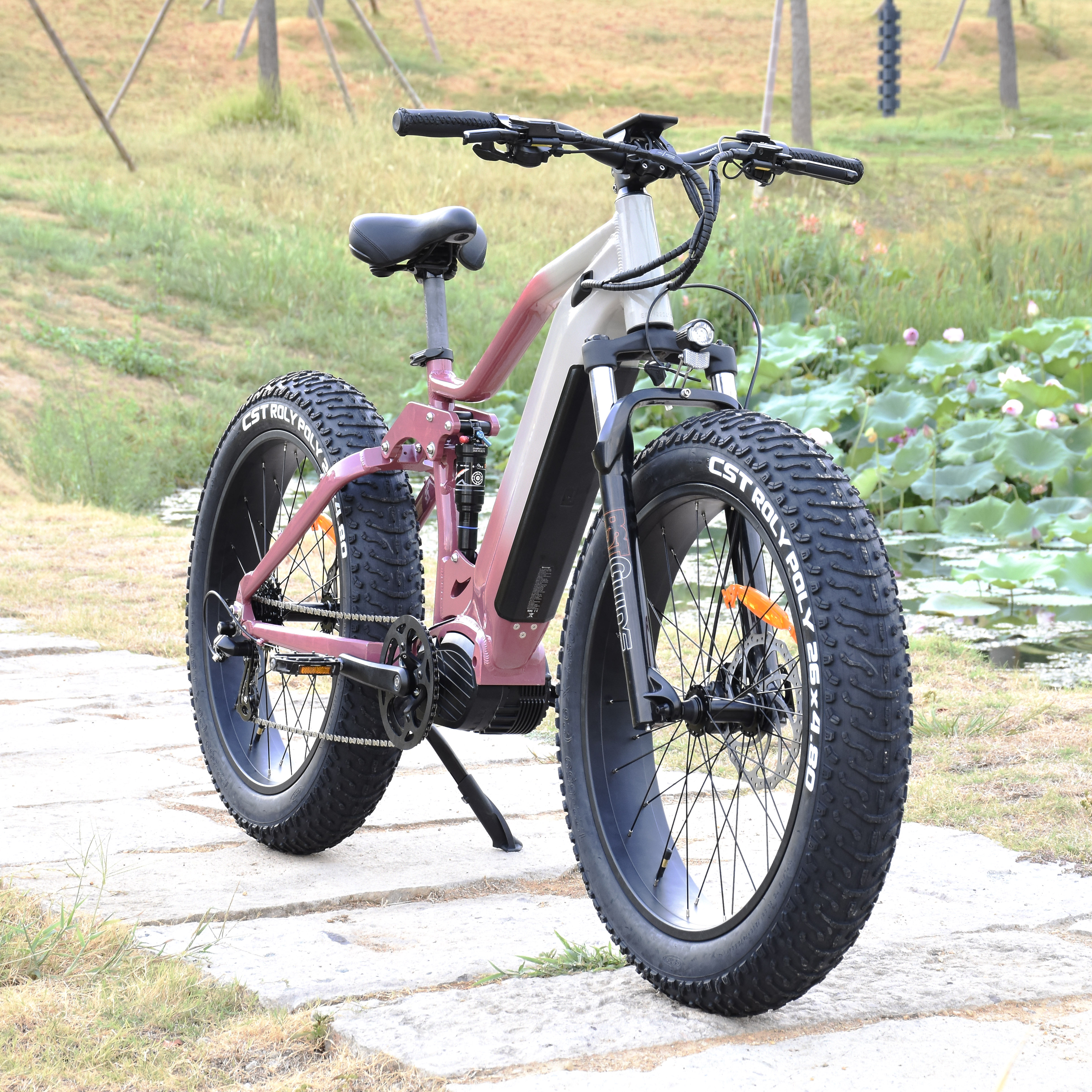 1000W/1200W Truckrun Mittelmotor-Elektrofahrrad Einzel-/Doppelbatterie-Option Fat Tire Elektrofahrrad