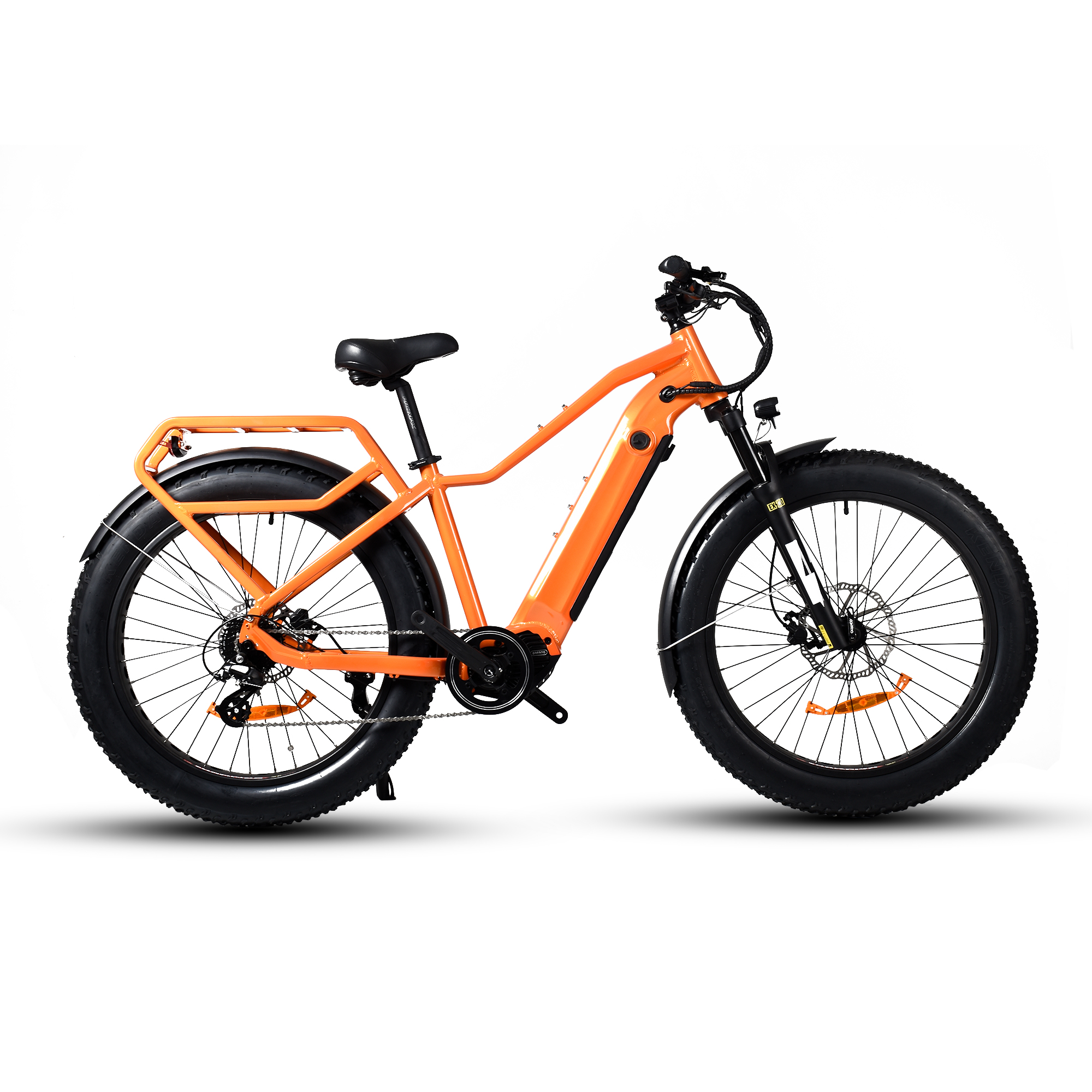 Hard Tail Bike Elektro 26' Zoll Fat Tire Bike Bafang 500W Mittelmotor Elektrofahrrad 
