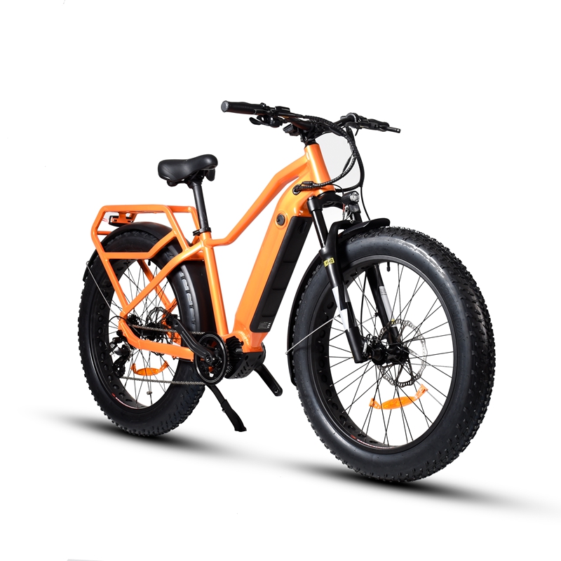 Hard Tail Bike Elektro 26' Zoll Fat Tire Bike Bafang 500W Mittelmotor Elektrofahrrad 