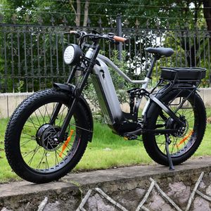 Leistungsstarkes Dual -Motor -Elektrobike mit Dual -Batterie 52 V 1000W+1000W Fettreifenmodell für den Verkauf