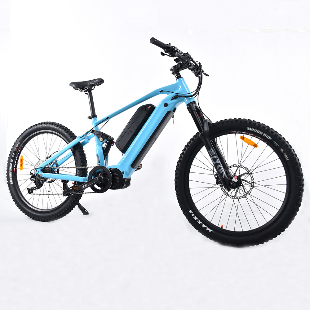 Dual Battery MTB 1000W Mid Drive Motor Bike leistungsstarkes Mountain Elektrofahrrad