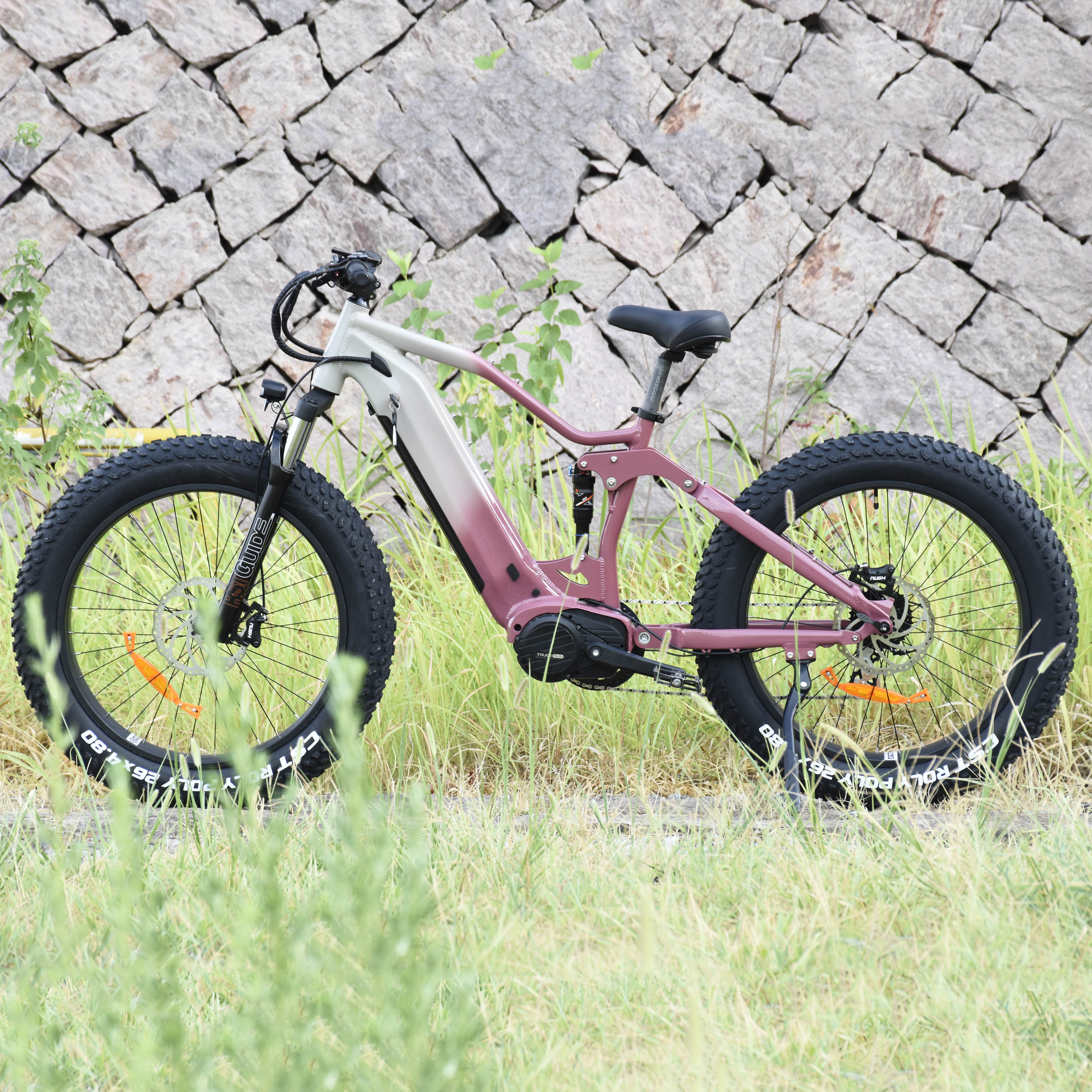 1000W/1200W Truckrun Mittelmotor-Elektrofahrrad Einzel-/Doppelbatterie-Option Fat Tire Elektrofahrrad