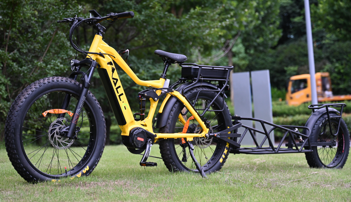 Doppelbatterie-Fat-Tire-Fahrrad mit größerer Reichweite, Jagdfahrrad, vollgefedertes Elektrofahrrad 