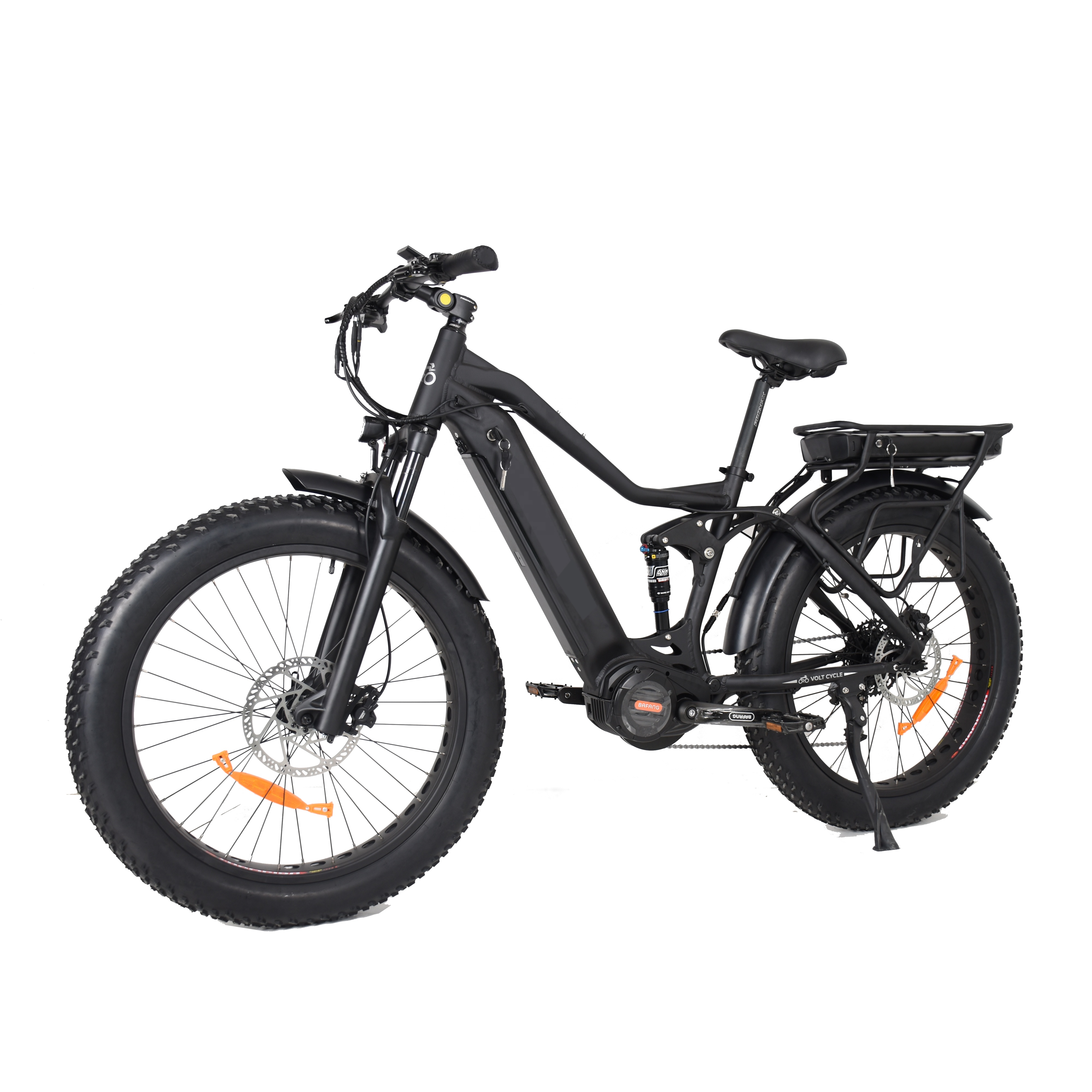 Doppelbatterie-Fat-Tire-Fahrrad mit größerer Reichweite, Jagdfahrrad, vollgefedertes Elektrofahrrad 