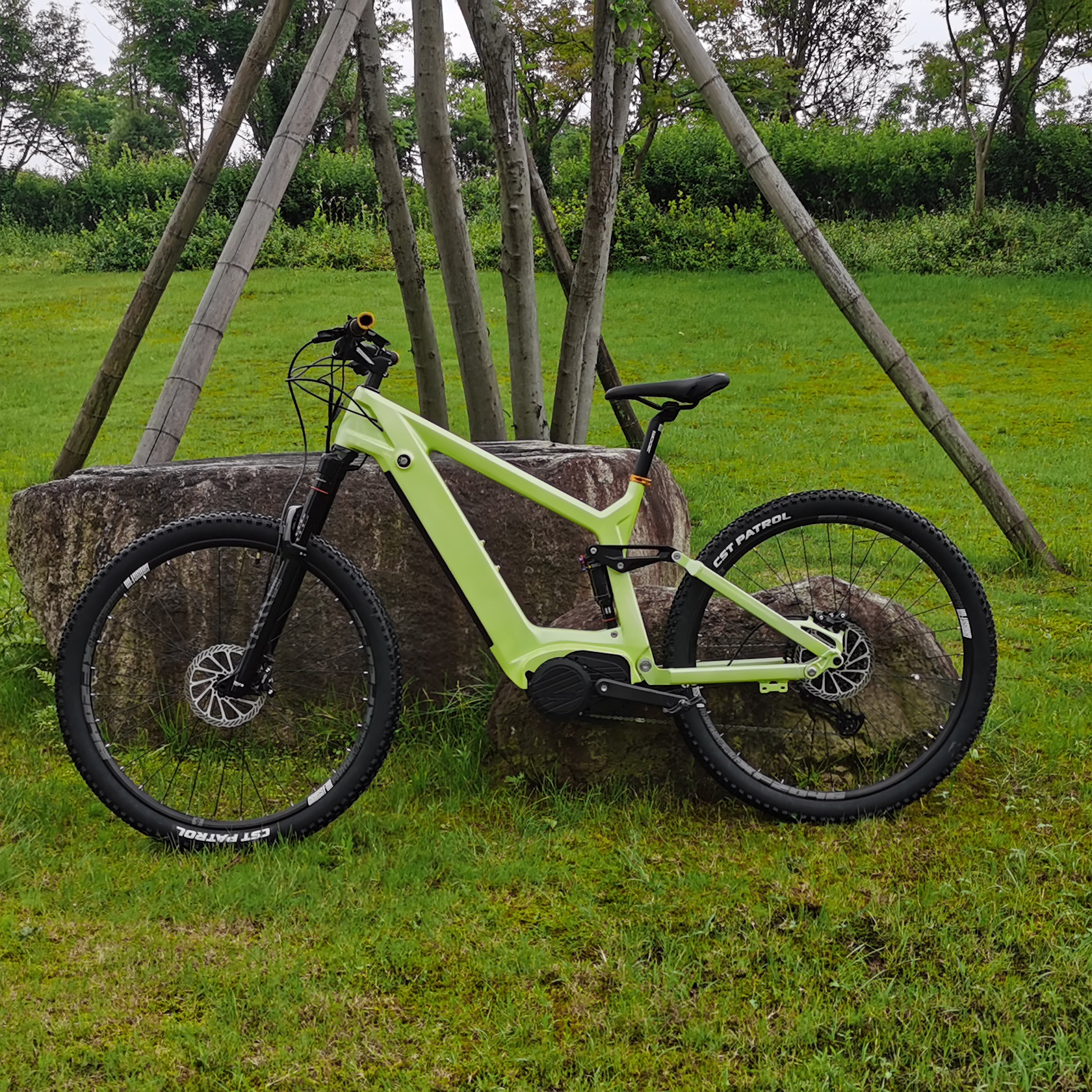 Kohlefaser -Elektrofahrrad 1000W/1200 W Mittelfahrradfahrradfahrradwagen MTB