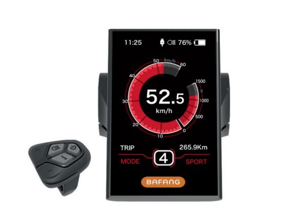 Bafang DPC.18 LCD-Display mit 48V/52V-Option, ausgestattet mit M620-Mittelmotor