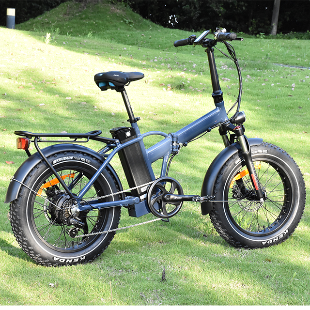 Faltbares 20-Zoll-Fat-Reifen-Hinterradnabenmotorrad mit 7-Gang-Getriebe