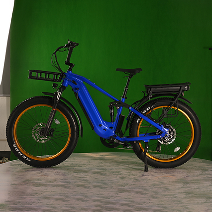 ELETCIRD -Fahrrad mit Doppelbatterie Hochleistungs Elektrik -Fettreifenbike 1500W Nabe Hub Motor