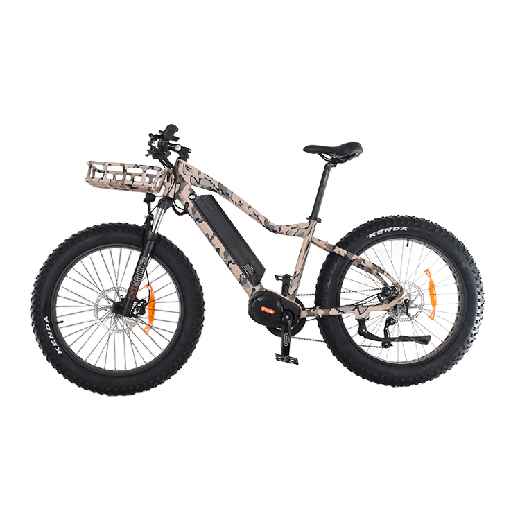 26' Zoll Fat Tire Bike Hard Tail Jagd Elektrofahrrad M620 Bafang MotorMid Motorrad