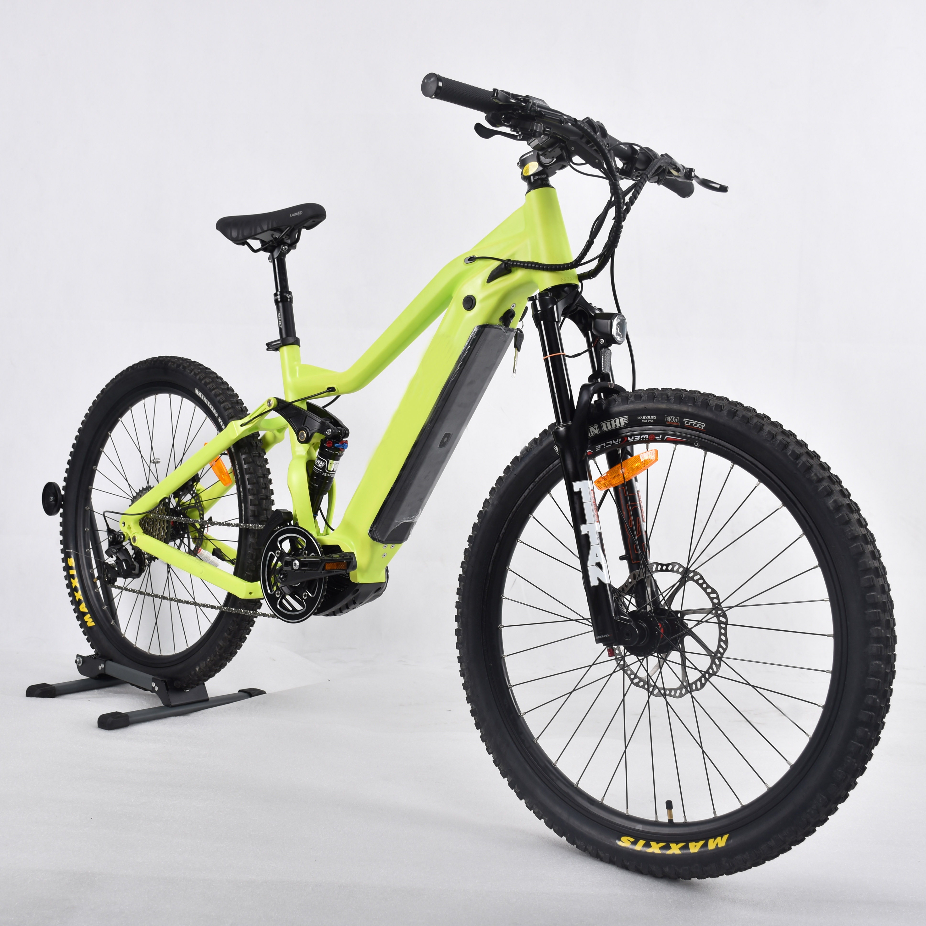 500-W-Mittelmotor-Mountain-Elektrofahrrad mit vollgefedertem MTB-Design