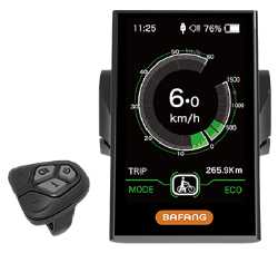 Bafang DPC.18 LCD-Display mit 48V/52V-Option, ausgestattet mit M620-Mittelmotor