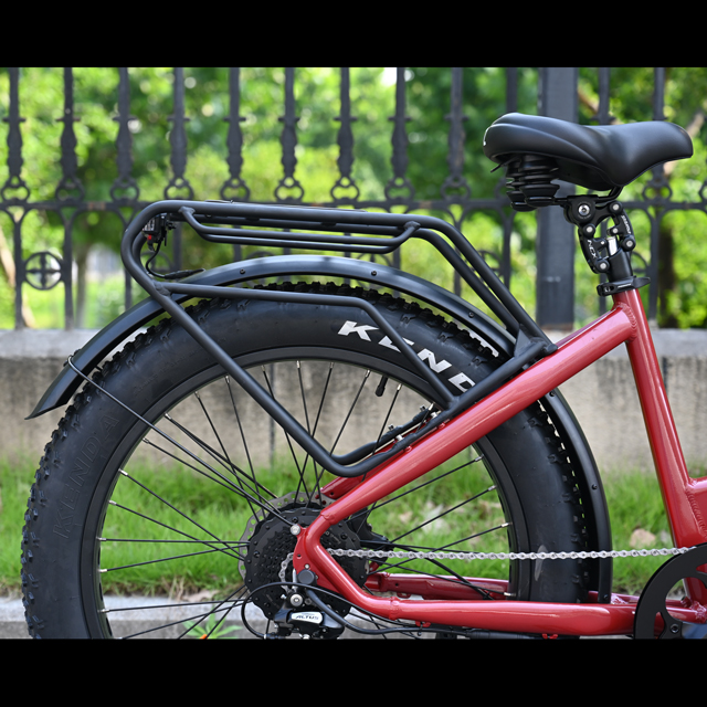 Treten Sie durch Design Electric Fat Tire Bike 26 'Zoll Reifen Single/Dual -Batterie -Elektrofahrrad zum Verkauf