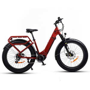 Step-Through-Bike-Elektro-26-Zoll-Fat-Reifen-Fahrrad Bafang 500W Mittelmotor-Elektrofahrrad 