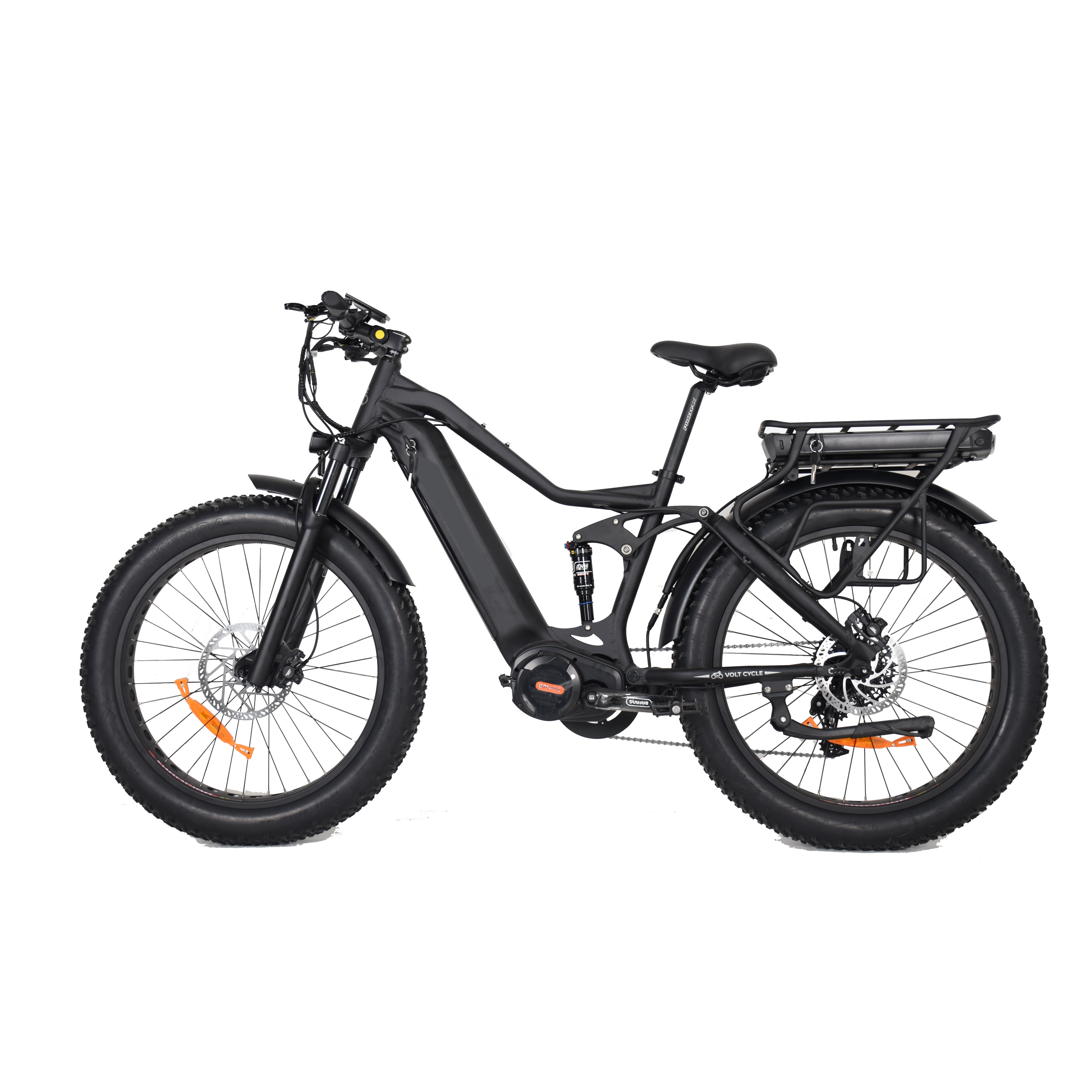 Doppelbatterie-Fat-Tire-Fahrrad mit größerer Reichweite, Jagdfahrrad, vollgefedertes Elektrofahrrad 