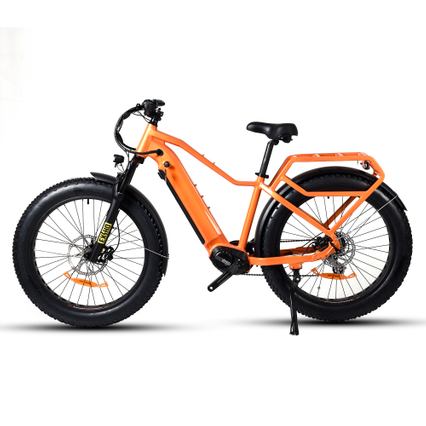 Hard Tail Bike Elektro 26' Zoll Fat Tire Bike Bafang 500W Mittelmotor Elektrofahrrad 