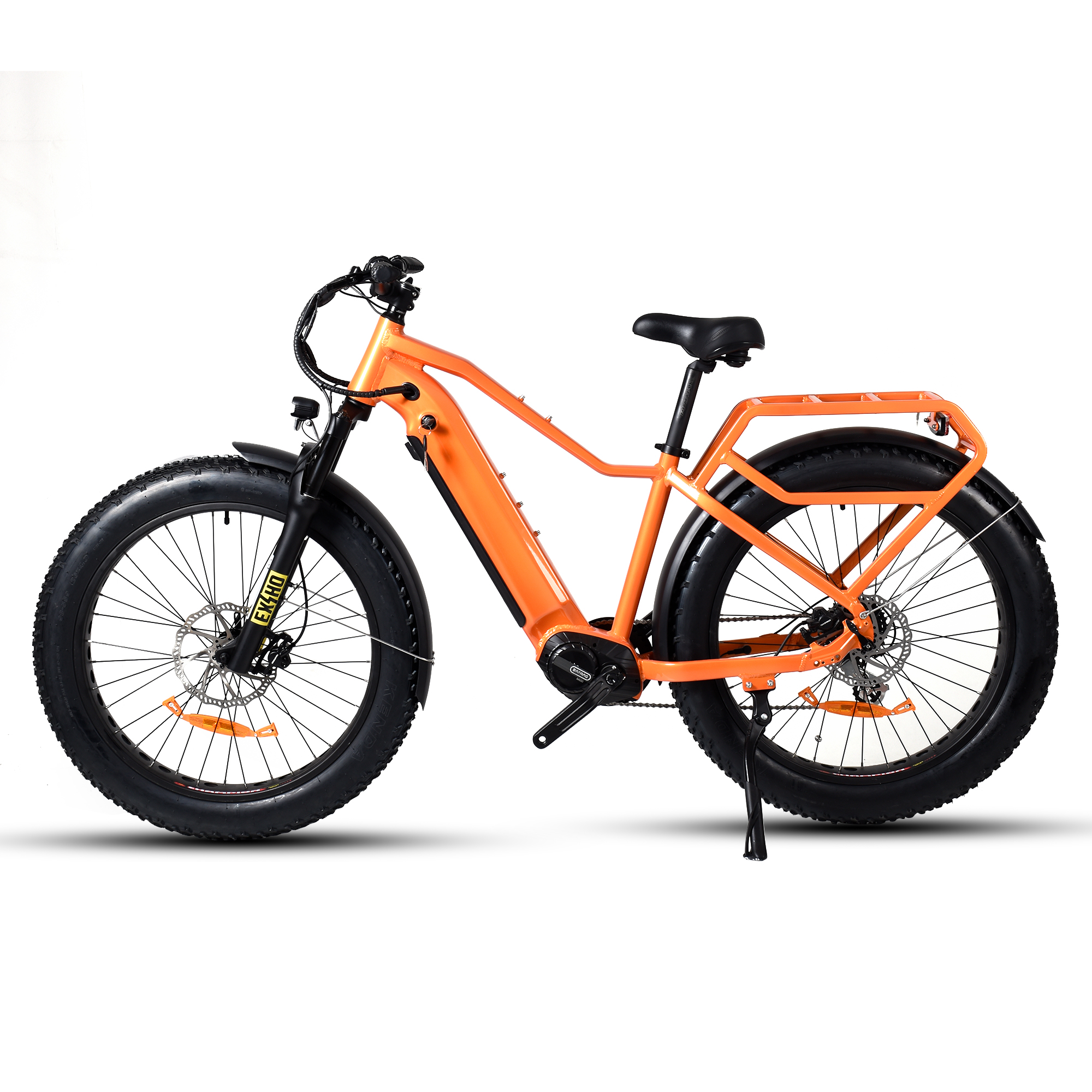 Hard Tail Bike Elektro 26' Zoll Fat Tire Bike Bafang 500W Mittelmotor Elektrofahrrad 