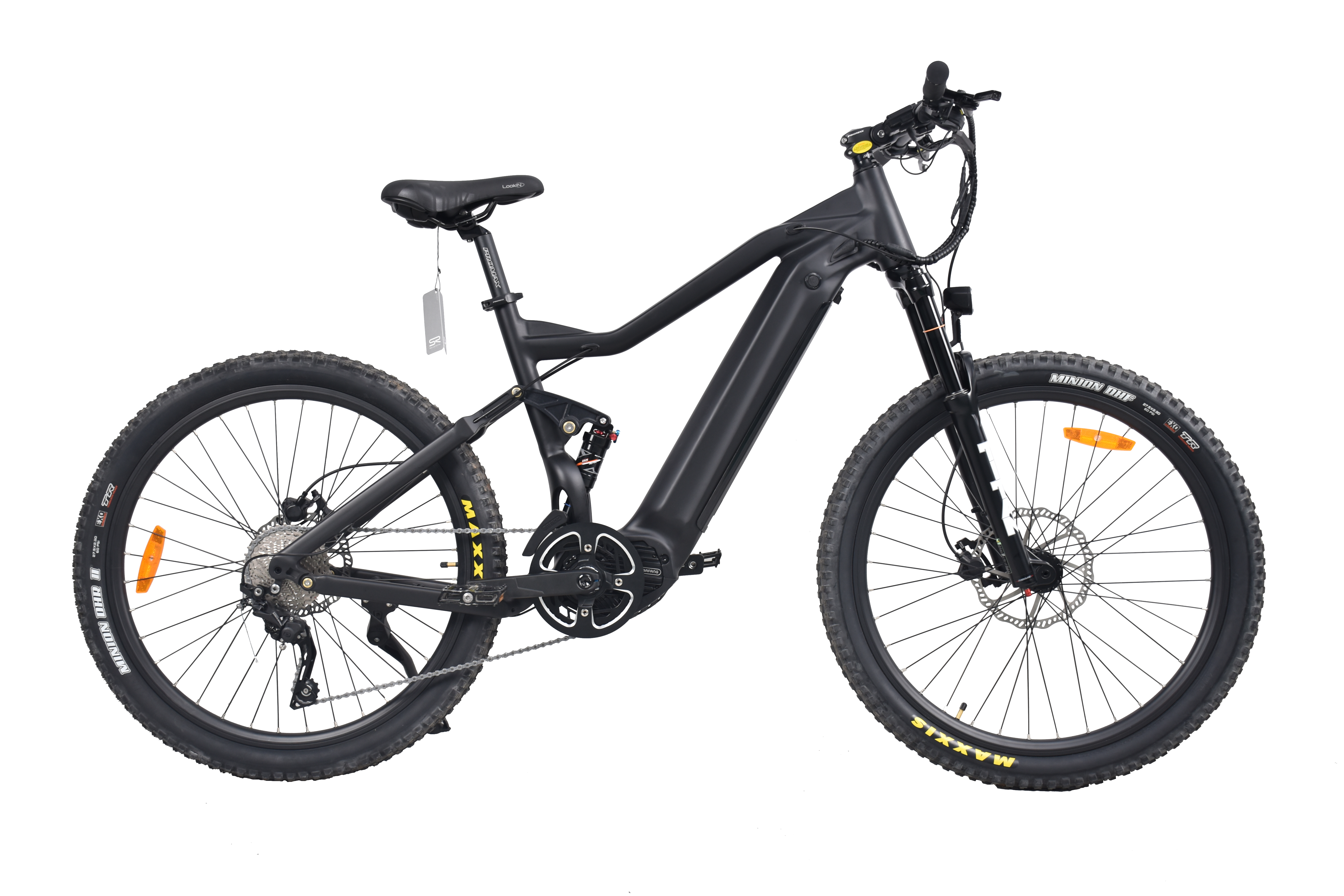 500-W-Mittelmotor-Mountain-Elektrofahrrad mit vollgefedertem MTB-Design