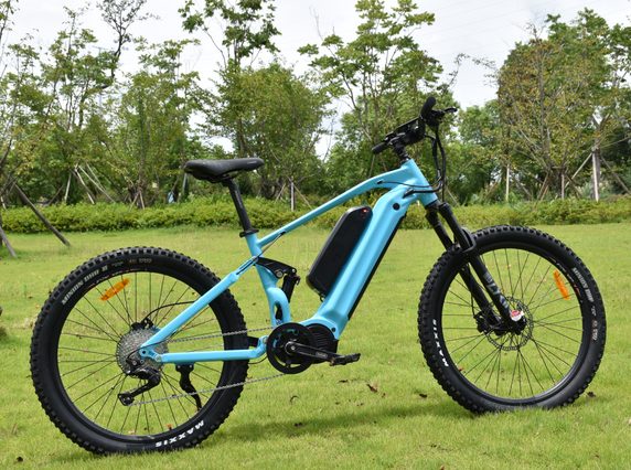 Dual Battery MTB 1000W Mid Drive Motor Bike leistungsstarkes Mountain Elektrofahrrad