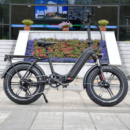 Faltbares 20-Zoll-Motorrad mit versteckter Batterie und Hinterradnabe und 7-Gang-Getriebe